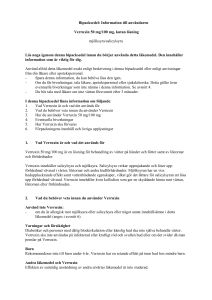 Vårtmedel DnE - Bipacksedel