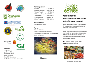 Välkommen till Internationella matmässan i Glimåkra den 18 april!