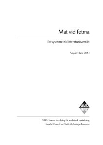 Mat vid fetma