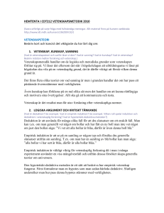 vetenskap, kunskap, sanning