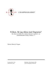 Fröken, får jag räkna med fingrarna?