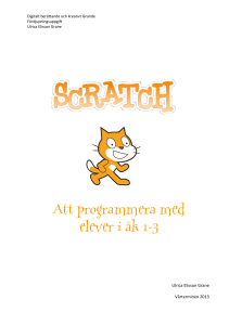 Att programmera med elever i åk 1-3