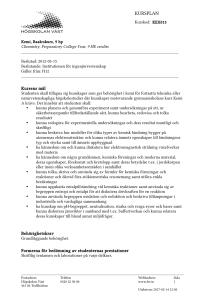 kursplan - Högskolan Väst