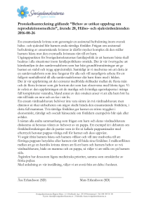 20160826 Behov av utökat uppdrag om
