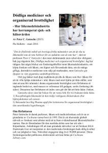 Dödliga mediciner och organiserad brottslighet