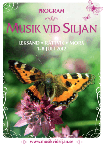 program - Musik vid Siljan