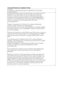 Utvärdering metodik salmonellaanalyser från