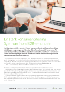 En stark konsumentifiering äger rum inom B2B-e