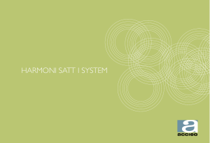 Harmoni satt i system