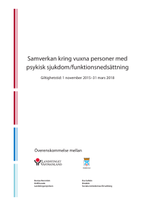 Samverkan kring vuxna personer med psykisk sjukdom