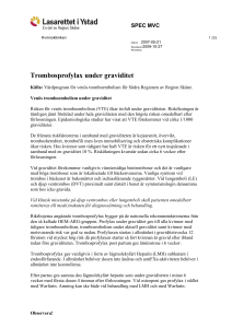 Trombosprofylax under graviditet