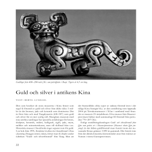 Guld och silver i antikens Kina