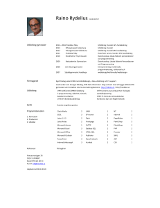 Portfolio Svensk