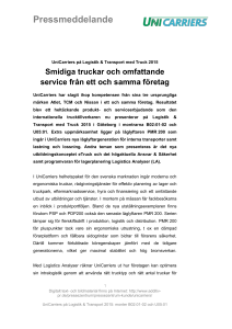 Smidiga truckar och omfattande service från ett och samma företag