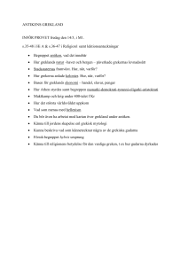 HISTORIA ANTIKENS GREKLAND