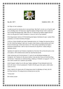 Veckobrev inför v. 45, 2014