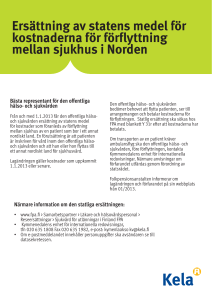 Ersättning av statens medel för kostnaderna för förflyttning