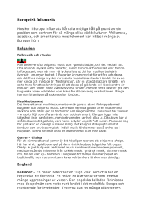 Europeisk folkmusik