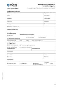 Anmälan om registrering av livsmedelsanläggning