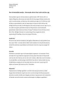 Neo Aristotelisk analys