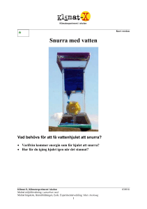 Snurra med vatten