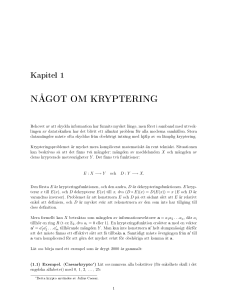 något om kryptering