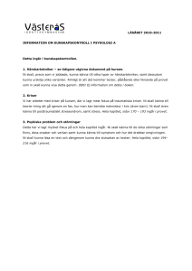 LÄSÅRET 2010-2011 INFORMATION OM KUNSKAPSKONTROLL I