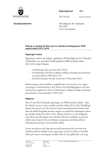 Uppdrag att följa upp och utvärdera handlingsplanen PRIO psykisk