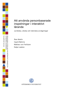 (2013). Att använda personbaserade inspelningar i - PIL