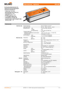 Säkerhetsmotor - reglerande BF24-SR