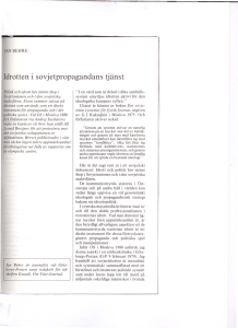 Idrotten i sovjetpropagandans tjänst