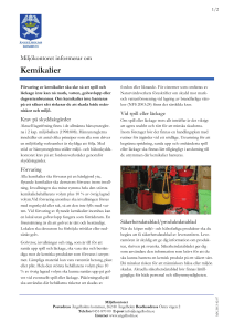 Kemikalier - Ängelholms kommun