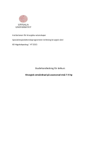 Institutionen för kirurgiska vetenskaper