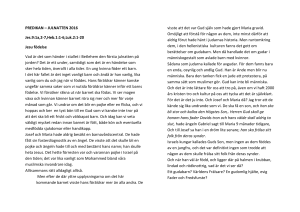 PREDIKAN – JULNATTEN 2016 Jes.9:1a,2-7,Heb.1:1-6,Luk.2:1