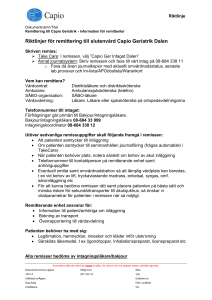 Remittering till Capio Geriatrik