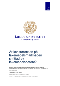 Är konkurrensen på läkemedelsmarknaden smittad av