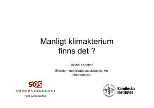 Manligt klimakterium finns det