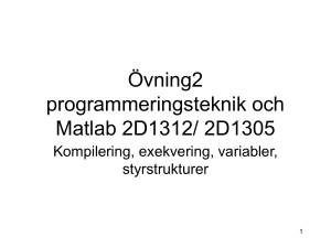 Föreläsning 1