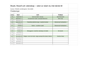 Musik, filosofi och vetenskap -- sidor av islam du inte kände till