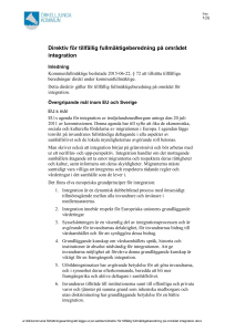 Direktiv för tillfällig fullmäktigeberedning på området
