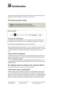 Psykodynamisk terapi