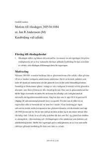 Kostbidrag vid celiaki - Riksdagens öppna data