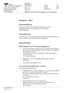 Glaukom - akut