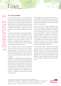 3. Ensamhet - Studiefrämjandet