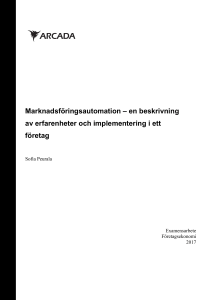 Marknadsföringsautomation – en beskrivning av