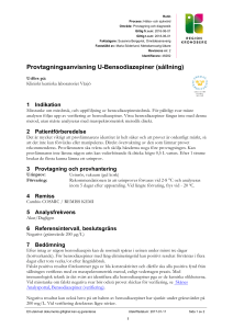 Provtagningsanvisning U-Bensodiazepiner (sållning)