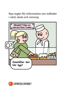 Nya regler för information om måltider i vård