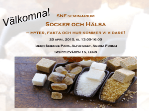 Socker - SNF Swedish Nutrition Foundation