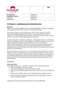 PM Hepatit C – handläggning inom Mödrahälsovården