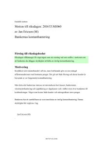 Bankernas kontanthantering